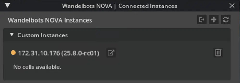 Custom instance without cell