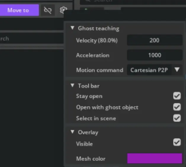 Ghost teaching settings