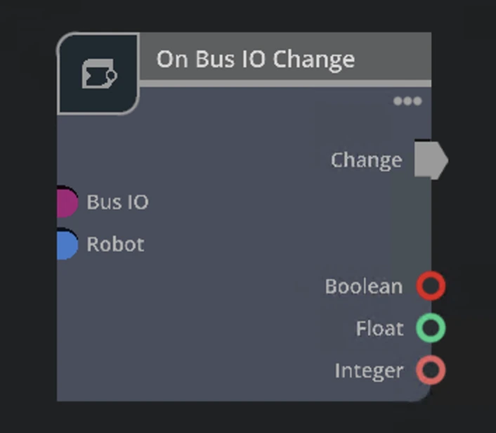OGN On Bus IO Change Isaac Sim node