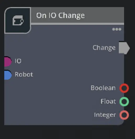 OGN On IO Change Isaac Sim node
